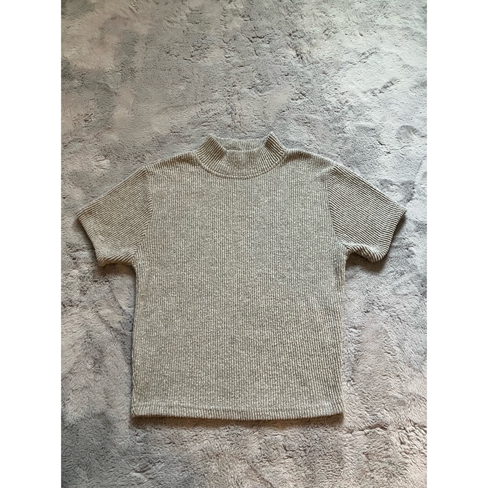 forever 21 mock neck sweater tee